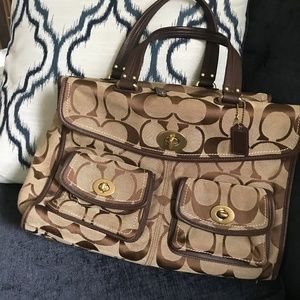 MUST GO! Authentic Coach Legacy Briefcase Flap Bag